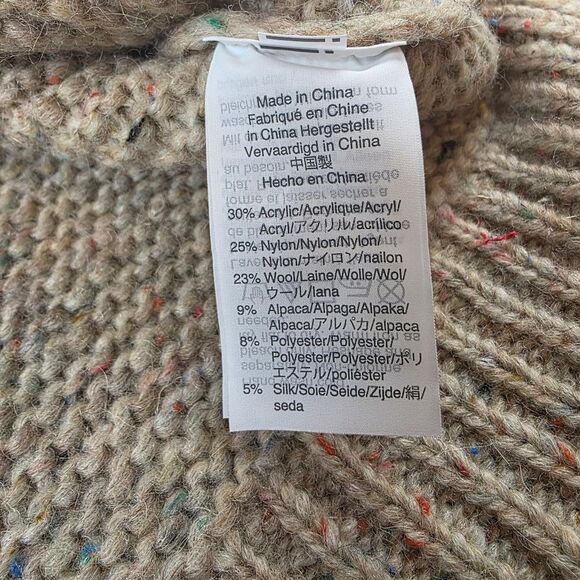 Madewell Flecked Wide-Sleeve Pullover Sweater Size XXS - Picture 10 of 10